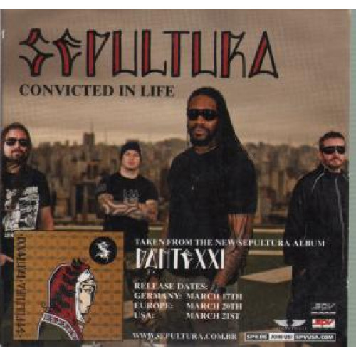 CONVICTED IN LIFE / FINISTERRA / AND....YOU WILL DIE - CD SINGLE